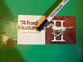 `74 Ford Mustang II -esite