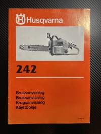 Husqvarna moottorisaha 242 -käyttöohje