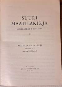 Suuri maatilakirja 2  Turun ja Porin lääni, Satakunta, Ahvenanmaa