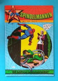 Spindelmannen 7/1979 - 68 häftiga sommarsidor.  (Sarjakuvat, ulkomaalaiset sarjakuvalehdet, sopiva keräilykappaleeksi, Hämähäkkimies, Hämis)