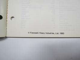Kawasaki 125-A Parts Catalogue -varaosaluettelo