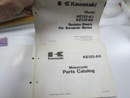 Kawasaki KE125-A9 For European Market Parts Catalogue -varaosaluettelo