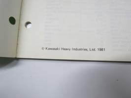 Kawasaki KX250-B For European Market Parts Catalogue -varaosaluettelo