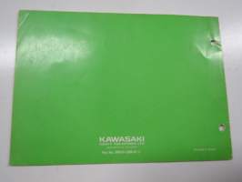 Kawasaki KX250-B For European Market Parts Catalogue -varaosaluettelo