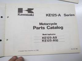Kawasaki KE125-A9 / A10 For European Market Parts Catalogue -varaosaluettelo