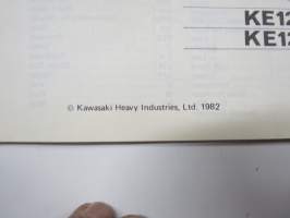Kawasaki KE125-A9 / A10 For European Market Parts Catalogue -varaosaluettelo