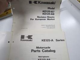 Kawasaki KE125-A9 / A10 For European Market Parts Catalogue -varaosaluettelo