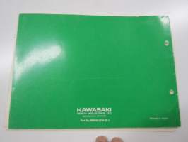 Kawasaki KE125-A9 / A10 For European Market Parts Catalogue -varaosaluettelo