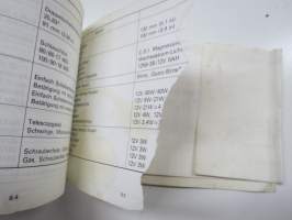 Yamaha TZR125 1989 1st Edition owner´s manual -käyttöohjekirja