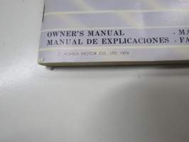 Honda 250 - 360 Model CB260 - CB360 Owner´s manual / Manuel du conducteur / Fahrer-Handbuch / Manual de explicaciones -käyttöohjekirja englanti - ranska - saksa
