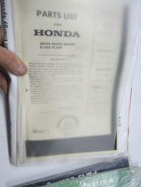Honda CB250 - CB350 - CB350P - CL250 - CL350 Parts List -varaosaluettelo KOPIO / COPY