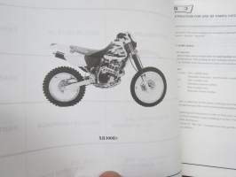 Honda XR400RT Parts List -varaosaluettelo