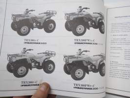 Honda TRX300NPR (Fourtrax300) TRX300FWNPR (Fourtrax300 4X4) Parts List -varaosaluettelo