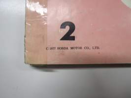 Honda CB100K2, CL100K2, CL100SK2, CL100SK3 Parts Catalogue -varaosaluettelo