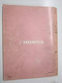 Honda CB100K2, CL100K2, CL100SK2, CL100SK3 Parts Catalogue -varaosaluettelo