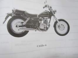 Honda CA125S Parts Catalogue -varaosaluettelo