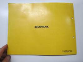 Honda CA125S Parts Catalogue -varaosaluettelo