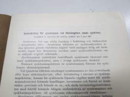 Instruktioner för ekonomipersonalen vid Helsingfors stads sjukhus 1928