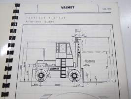 Valmet haarukkatrukki TD1006A (Volvo TD 60B moottorilla) - käyttö ja huolto / operator´s manual in finnish