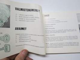 Fiat 127, 127L, 127C, 127CL, 127 Sport, Fiat Fiorino 1981 -käyttöohjekirja