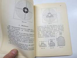 Ampumaoppi - Upseerin käsikirjasto III, kolmen linjan kivääri m/1891 20 sivun perinpohjainen esittely kirjan alussa
