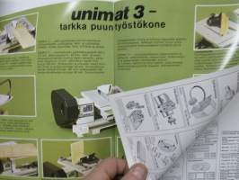 Emco Unimat -sorvin / yleistyöstökoneen esittelykirjanen / myyntiesite