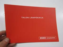 Esso - Talon lämpökirja -lämmitysasiaa &amp; lämmitysöljyn kulutuksen seurantaan tarkoitettu kirja, käyttämätön