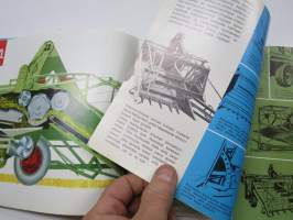 Aros MKL hinattava leikkuupuimuri -myyntiesite / brochure