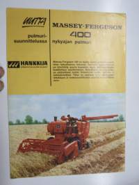 Massey-Ferguson 400 leikkuupuimuri -myyntiesite / brochure