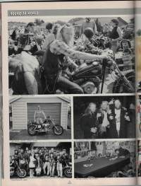 In the wind moottoripyörä lehti 1/ 1995. . Komeita pyöriä selostuksineen, tapahtumia ja moottoripyöräileviä  neitosia Keskiaukeaman juliste tallella. Sivuja 128