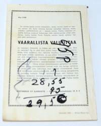 Pekka Lipponen &amp; Kalle-Kustaa Korkki N:o 11 Vaarallista valuuttaa