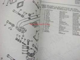 Perkins diesel engine 6.3724 PR parts book -varaosaluettelo