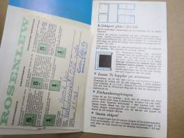 Rosenlew jääkaappien käyttö- ja hoito-ohjeet - Bruks- och skötselanvisningar