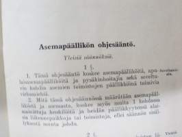 Asemapäällikön ohjesääntö 1951