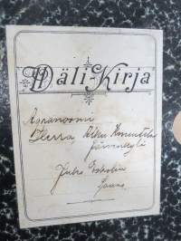 Wäli-Kirja 1910, Agronoomi  Herra Alku Knuutila Järvenkylä ynnä (kauppias) Frans Laaksonen (Sauvo) välinen -kartanonisännän ostokirja / vastakirja + kotelo