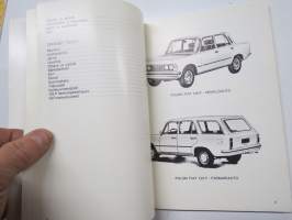 Polski Fiat 125 P -käyttöohjekirja