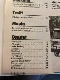 Tuulilasi 1984 nr 3 Saab 96:n huolto, Talbot Horizon Diesel, kestotesti väliraportti Mazda 626, Toyota Corolla ja Peugeot 205 Mitsubishi Space Wagon &amp; Nissan Prairie