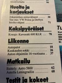 Tuulilasi 1984 nr 7 Koeajo: Uusi pieni Honda Jazz, BMW 635 CSi M, kestotesti Honda Civic ja Mazda 626, matkailuvaunu Astro 5800