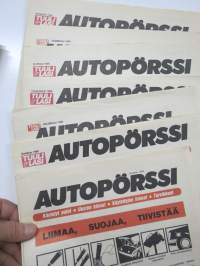 Tuulilasi Autopörssi lehtiä 7 kpl v. 1984-85 yhtenä eränä