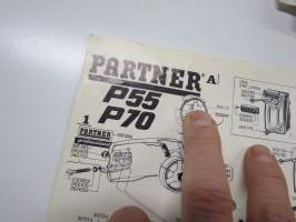 Partner P55, P70 moottorisaha -varaosaluettelo