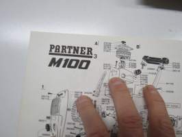 Partner M 100 moottorisaha -varaosaluettelo