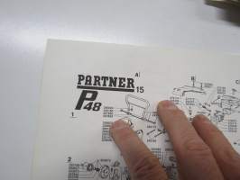 Partner P 48 moottorisaha -varaosaluettelo