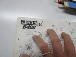 Partner B 400 moottorisaha -varaosaluettelo