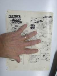 Partner 5000, 5000 H moottorisaha -varaosaluettelo