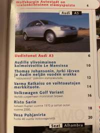 Etumatkaa 2000 nr 4 Volkswagen ja Audi - asiakaslehti, Audi A3, Seat Alhambra, tien päällä taas Kupla - 30 vuoden tauon jälkeen