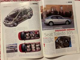 Etumatkaa 2000 nr 4 Volkswagen ja Audi - asiakaslehti, Audi A3, Seat Alhambra, tien päällä taas Kupla - 30 vuoden tauon jälkeen