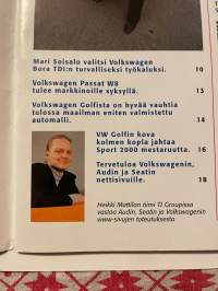 Etumatkaa 2001 nr 3 Volkswagen ja Audi - asiakaslehti, Audi A8, kaunottaren uusi tuleminen - Wanderer W 23 Cabriolet