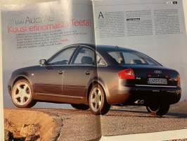 Etumatkaa 2001 nr 3 Volkswagen ja Audi - asiakaslehti, Audi A8, kaunottaren uusi tuleminen - Wanderer W 23 Cabriolet