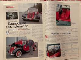 Etumatkaa 2001 nr 3 Volkswagen ja Audi - asiakaslehti, Audi A8, kaunottaren uusi tuleminen - Wanderer W 23 Cabriolet
