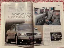 Etumatkaa 2001 nr 3 Volkswagen ja Audi - asiakaslehti, Audi A8, kaunottaren uusi tuleminen - Wanderer W 23 Cabriolet